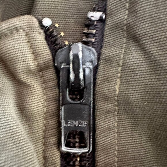 NICE COLLECTIVE Womens Jacket Chore Utility Army Green Zip Up Military - Picture 9 of 16